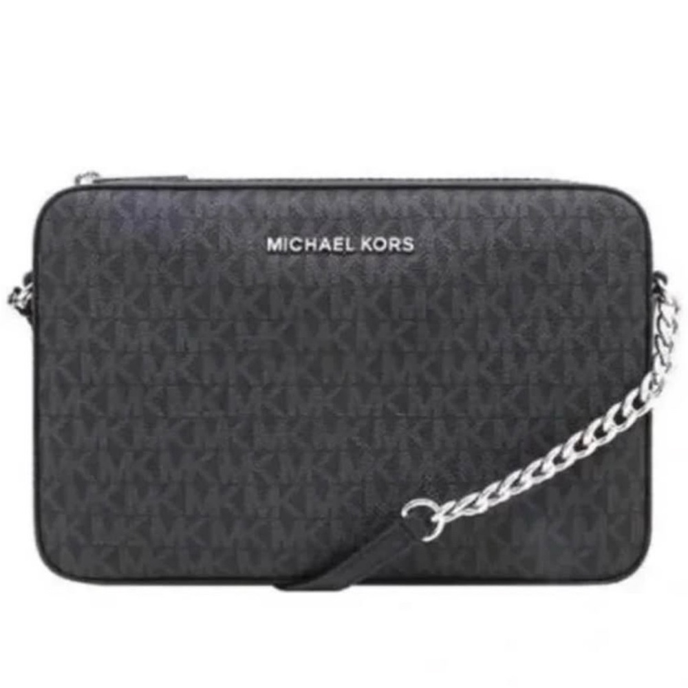 Michael Kors Black and Gray messenger bag. Net